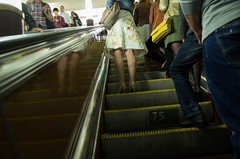 metro: on the escalator