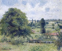 Grand noyer à Eragny (C Pissarro)
