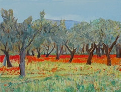 Italian landscape in oil or in watercolour