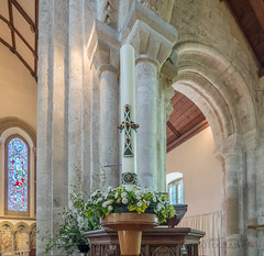 Steyning Parish Church St Andrews and St Cuthman; Easter Flowers