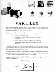 Mirroscope Variflex leaflet, by The Focus (c.1953)