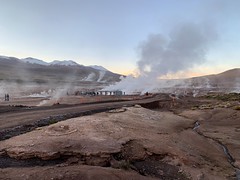 El Tatio Geysers at 4.320 meters (14,176.51 ft) above sea level, the Andes Mountains, Chile.