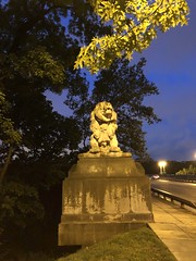Lion at dusk, Taft Bridge, Connecticut Avenue NW, Washington, D.C.