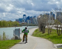 2019 May 20 - Bike ride along the Bow River, downtown to Bowness Park