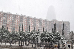 Nieve en Barcelona