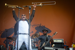 Trombone Shorty at the New Orleans Jazz and Heritage Festival with Neville's