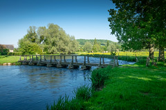 Le Pont de Pierres et les étangs (anciennes ballastières) de Martigny