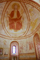 Medieval Wall Painting of Christ in Glory