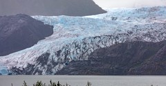Mendenhall Glacier and Lake, Juneau, Alaska. USA.