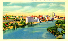 Old Saint Paul Minnesota Postcard Album - The Saint Paul Skyline