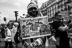 Paris, manifestation du 03 août 2019 des Gilets Jaunes, acte 38. Hommage à Steve Maia Caniço