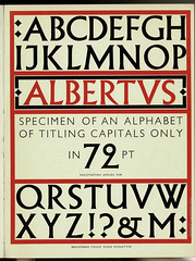 "A new titling" ; inset specimen of Monotype Albertus typeface : Berhold Wolpe : Signature 3 ; 1936