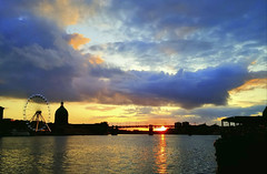 Garonne in Toulouse on the evening