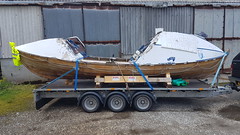Rowing boat Sleipnir returning to Lochinver