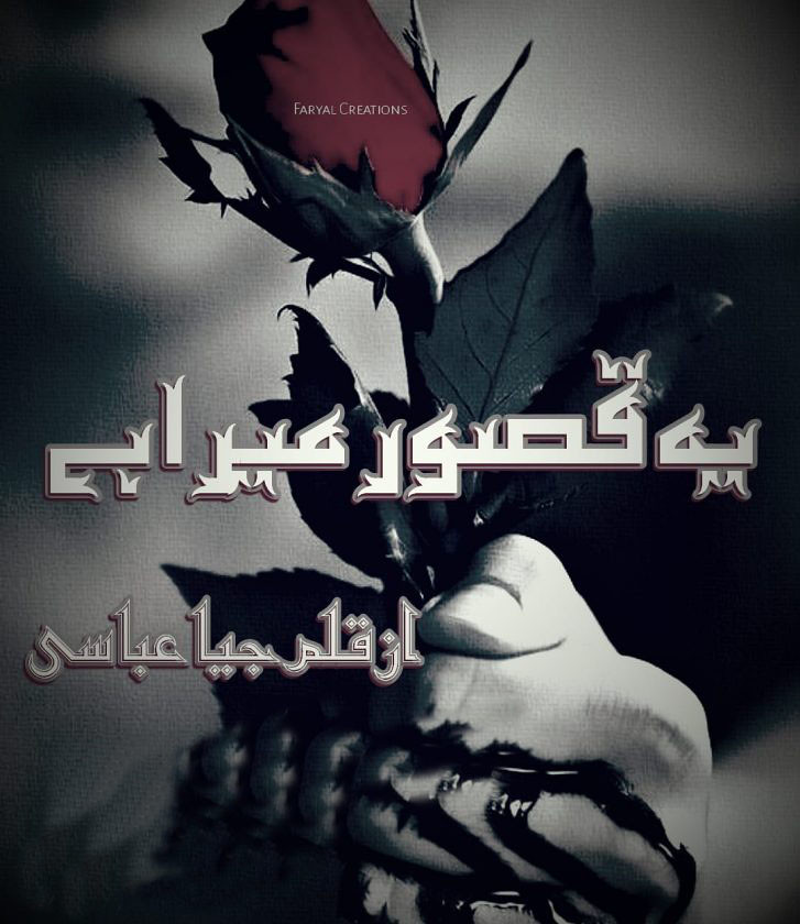 Ye Qasoor Mera Hai is a very well written complex script novel by Jiya Abbasi which depicts normal emotions and behaviour of human like love hate greed power and fear , Jiya Abbasi is a very famous and popular specialy among female readers