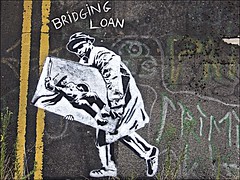Banksy being stolen off Scott Street Bridge!