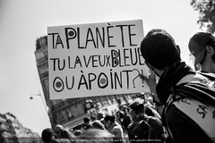 Paris, manifestation du 21 septembre 2019 des Gilets Jaunes, acte 45, avec la Marche pour le climat.