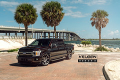 18 F150 VELGEN FORGED TRUCK SERIES VFT8 BRUSHED TINTED CLEAR 24X10 ALL AROUND