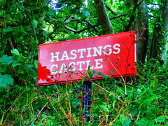 Hastings Castle, East Sussex, UK