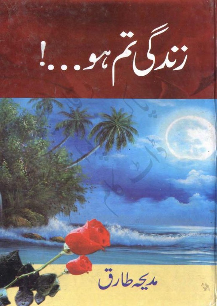 Zindagi Tum Ho is a very well written complex script novel by Madiha Tariq which depicts normal emotions and behaviour of human like love hate greed power and fear , Madiha Tariq is a very famous and popular specialy among female readers