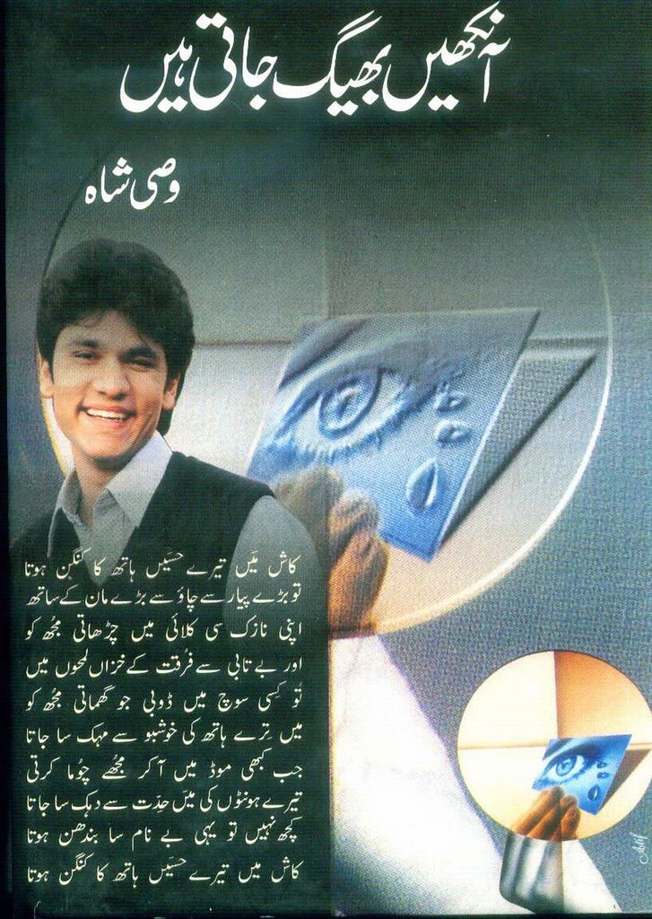 Aankhain Bheeg Jati Hain is a very well written Poetry Book by Wasi Shah which depicts normal emotions and behaviour of human , Wasi Shah is a very famous and popular among readers