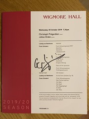 Mr Christoph Prégardien at Wigmore Hall