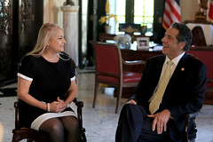 New York Governor Andrew M. Cuomo meets Wanda Vázquez Garced, Governor of Puerto Rico at Palacio de Santa Catalina in Old San Juan