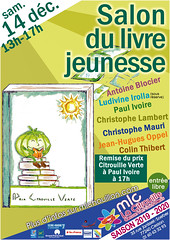 Salon du livre jeunesse, Citrouille verte, MLC Cesson et Vert-Saint-Denis, 14/12/2019