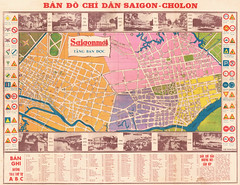 Bản đồ 1960 các nơi, quà tặng của nhật báo Saigon Mới
