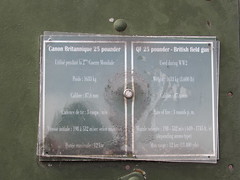Albert: British 25 pdr field gun (Somme)