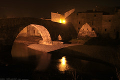 FR11 3439 Le Pont de l'Abbaye et la rivière l'Orbieu. Lagrasse, Aude, Languedoc