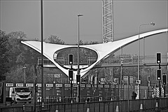 A63 Bridge in monochrome 3rd November 2019