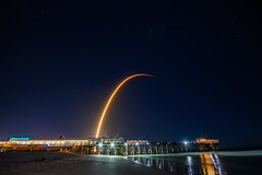 SpaceX Launch with Starlink 3 from Cocoa Beach Pier 1/6/2020