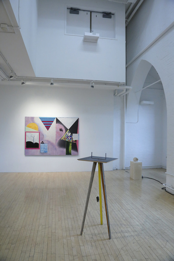 M.F.A. exhibition <em>Pure Wobble</em> in Tjaden and Experimental galleries, fall 2019.