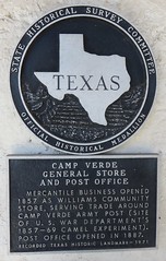 Camp Verde General Store and Post Office 78010-9800 Marker (Camp Verde, Texas)