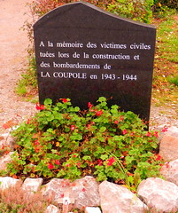 Memorial to the civilian dead at La Coupole, Helfaut-Wizernes, Pas-de-Calais, France.