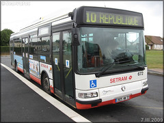 Irisbus Agora S GNV – Setram (Société d'Économie Mixte des TRansports en commun de l'Agglomération Mancelle) n°672