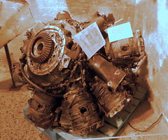 Remains of a Bristol Hecules aero-engine, La Coupole, Helfaut-Wizernes, Pas-de-Calais, France.