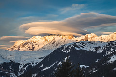 Formation de nuages sur le Mont Blanc