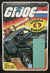 G.I. Joe Cobra Stinger Driver repro card