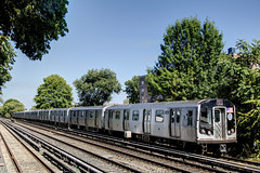 US NY NYC Subway - R-160B 9448 on Q (Brighton) at Avenue U