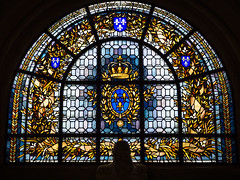iStained Glass on the Chapel of the Bourbons