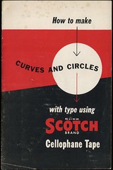 “How to make curves and circles with type using Scotch brand Cellophane Tape”
