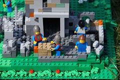 Lego Kasteel in aanbouw