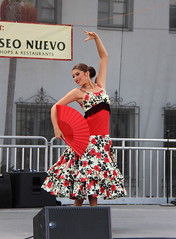  ~ Fan Dancer ~ De la Guerra Park, Old Spanish Days Fiesta in Santa Barbara California
