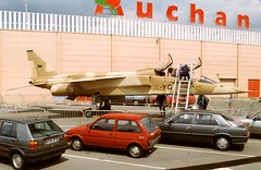 11-YG /1 BAC Jaguar E fibre-glass replica at Auchan Boulogne -sur-Mer during Spring 1991