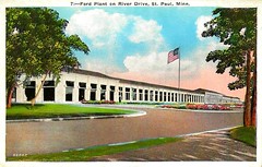 Old Saint Paul Minnesota Postcard Collection - The Ford Motor Company Plant