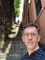 Paul at foot of the Exorcist Steps, Georgetown, Washington, D.C.