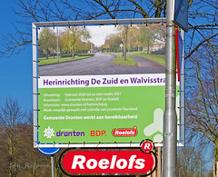 Herinrichting "De Zuid" en "Walvisstraat" in Dronten, Uitgevoerd door Roelofs Den Ham.