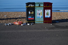 Brighton & Hove Seafront after Bank Holiday weekend
